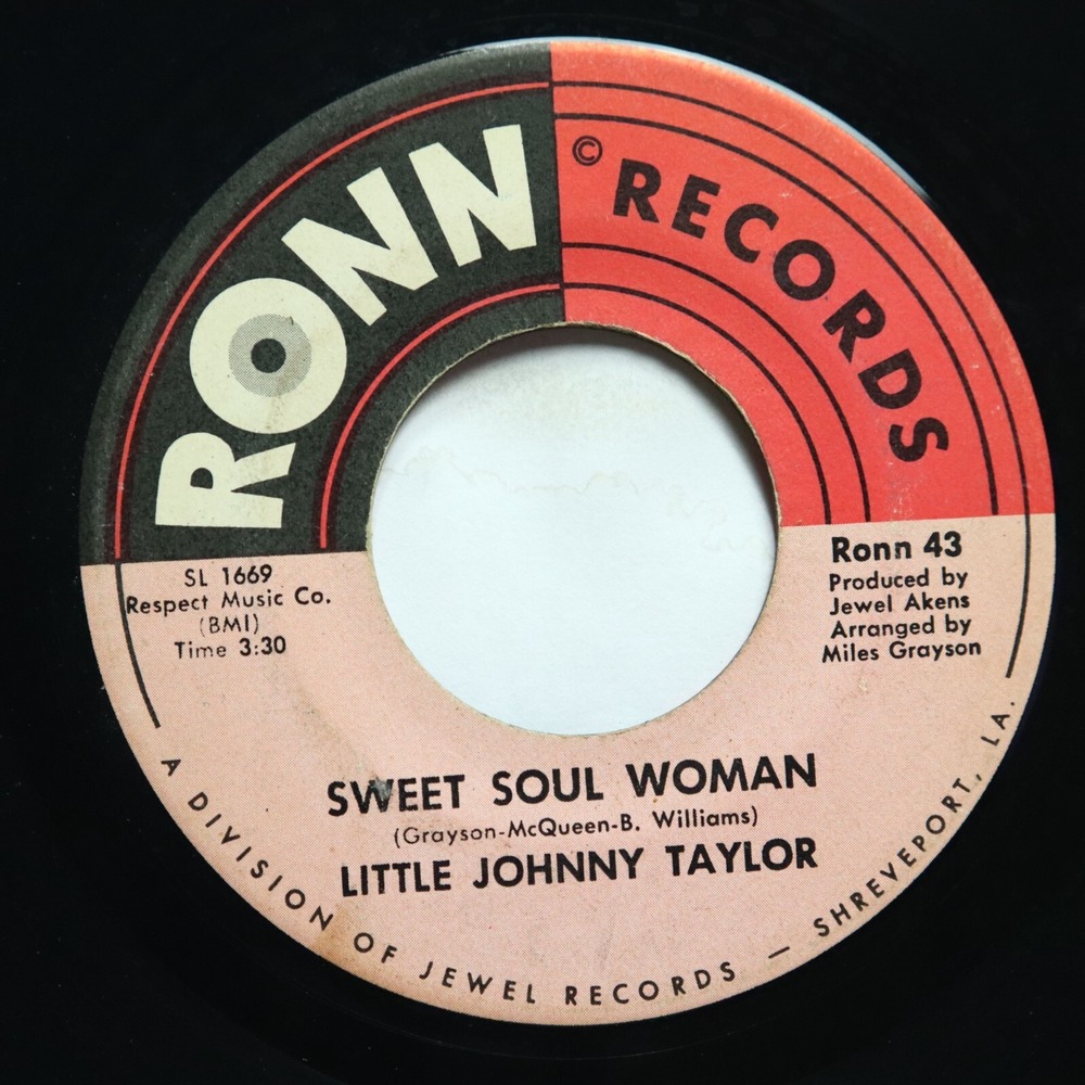 LITTLE JOHNNY TAYLOR - SWEET SOUL WOMAN / MAKE LOVE TO ME BABY - SOUL 45
